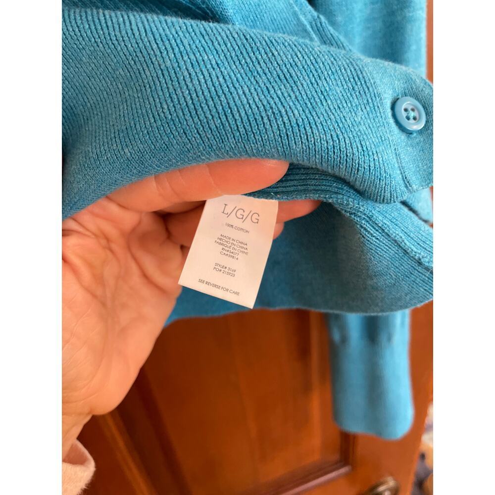 Cabi blue cardigan size L - Picture 3 of 4